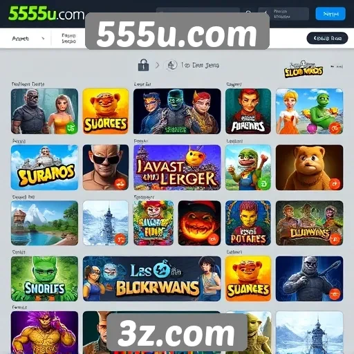 Análise da biblioteca de jogos do site 555u.com